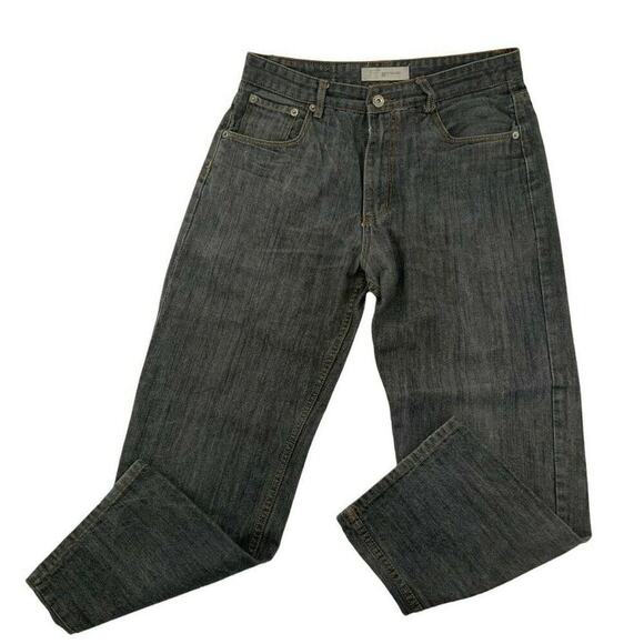 PJ Mark Jeans Men's Size 38X32 Relaxed Fit Straight Leg Medium Wash Black Denim - Picture 3 of 9